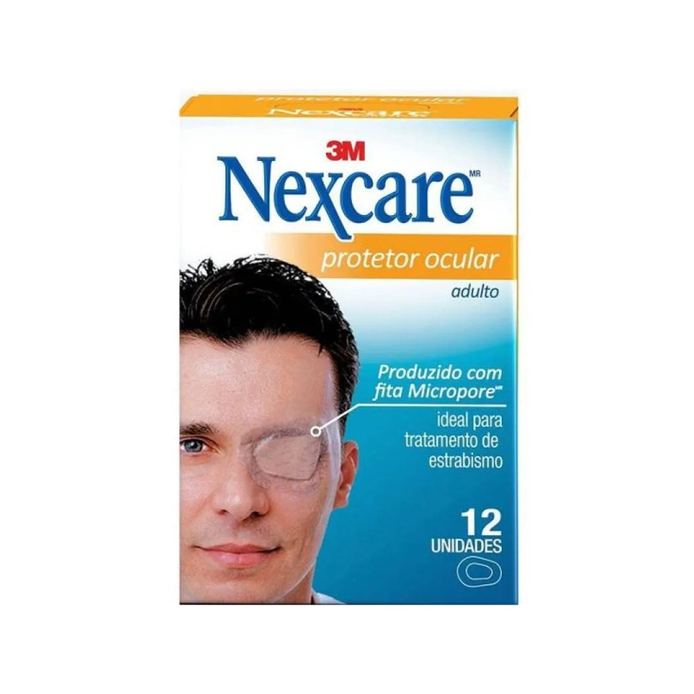 Protetor Ocular Adulto Nexcare 3M - Caixa com 12 Unidades