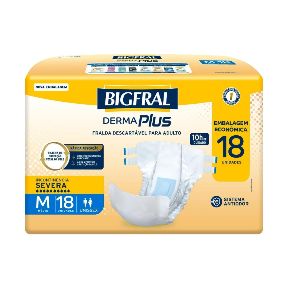 Fralda Geriátrica Bigfral Derma Plus