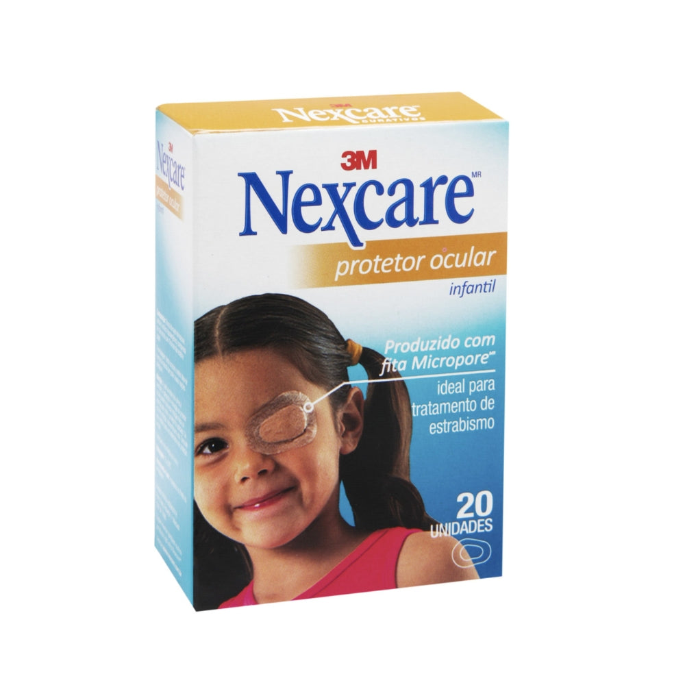 Protetor Ocular Infantil Nexcare 3M - Caixa com 20 Unidades