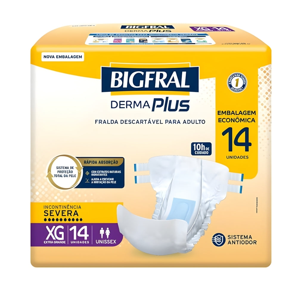 Fralda Geriátrica Bigfral Derma Plus