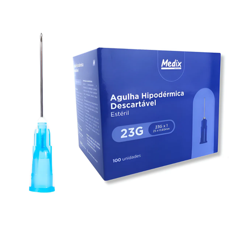Agulha Hipodérmica Descartável Medix - Caixa 100 Unidades