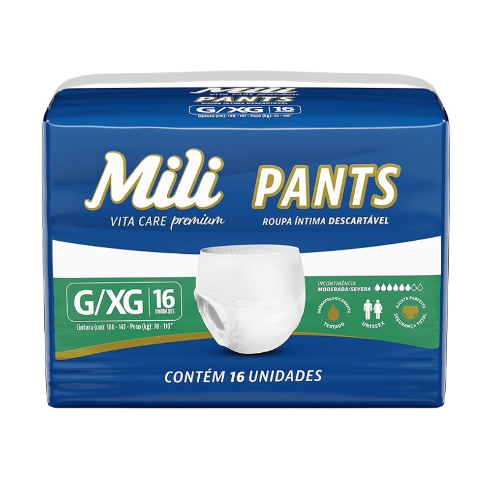 Fralda Roupa Íntima Mili Vita Care Pants